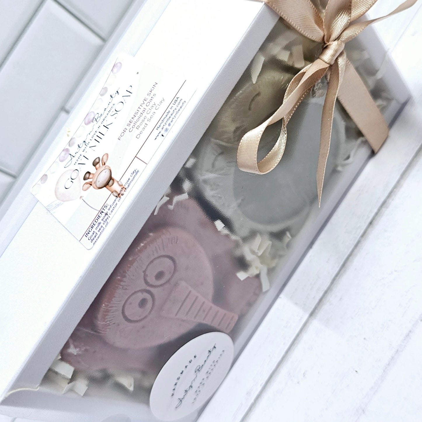 Animal Soap Set for Sensitive Skin | Two-Pack Set | Goat Milk |