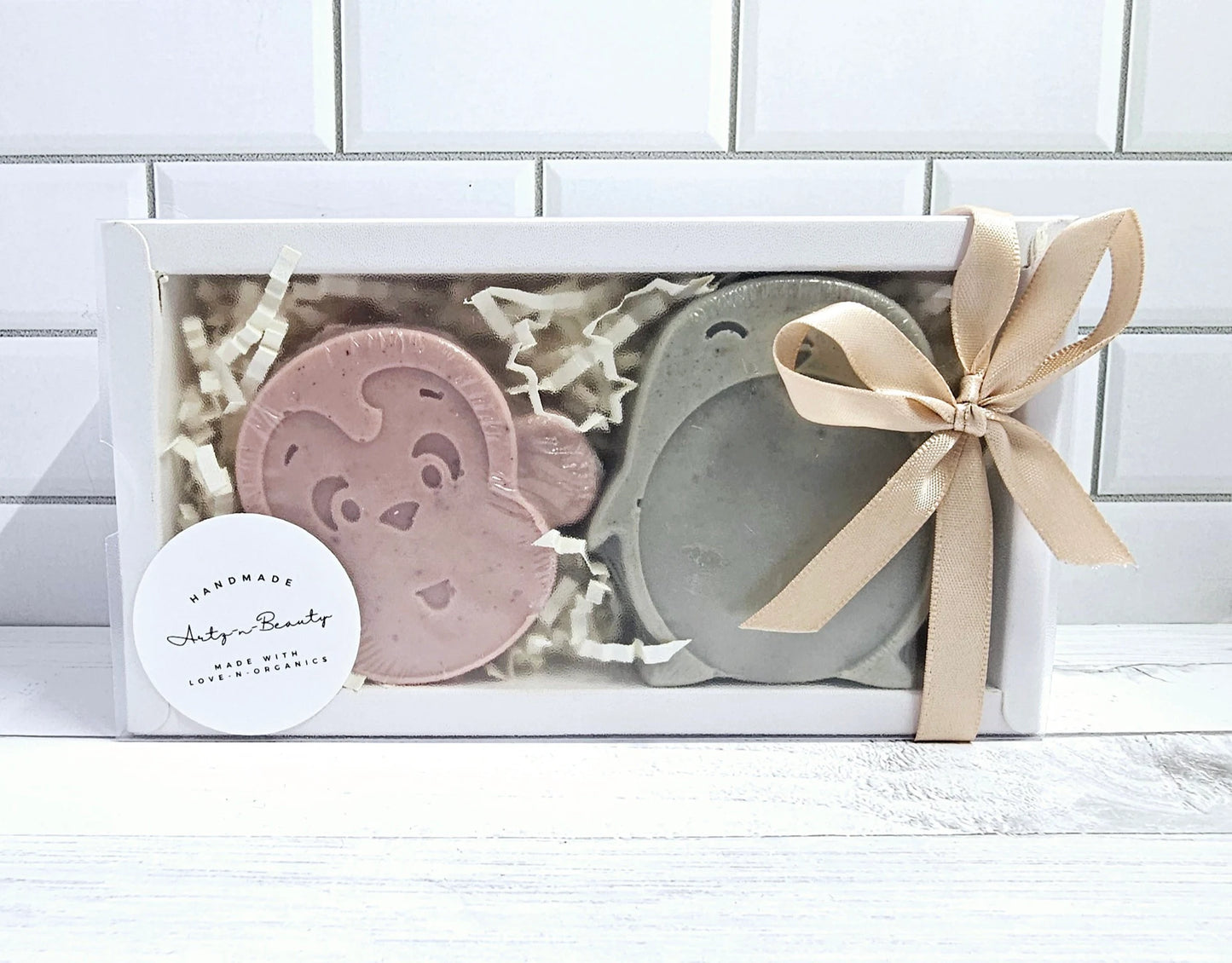 Animal Soap Set for Sensitive Skin | Two-Pack Set | Goat Milk |