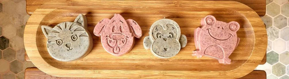 Animal Soap Set for Sensitive Skin | Two-Pack Set | Goat Milk |