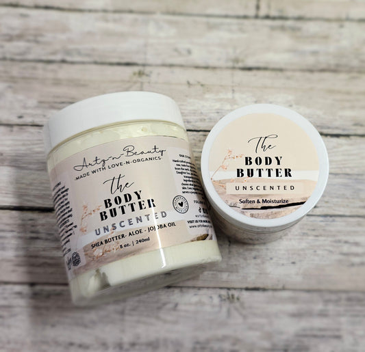 Unscented Body Butter | Soothing + Moisturizing |
